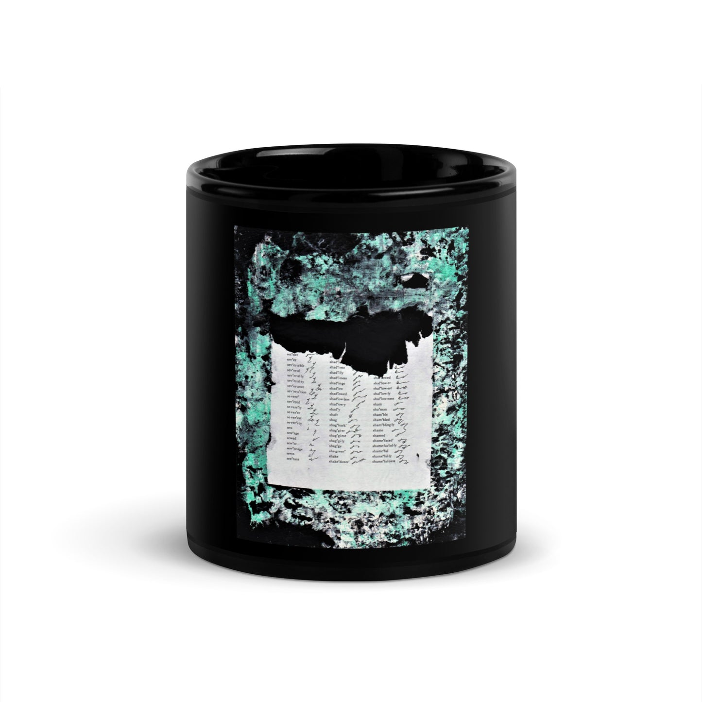 Shorthand | Black Glossy Mug