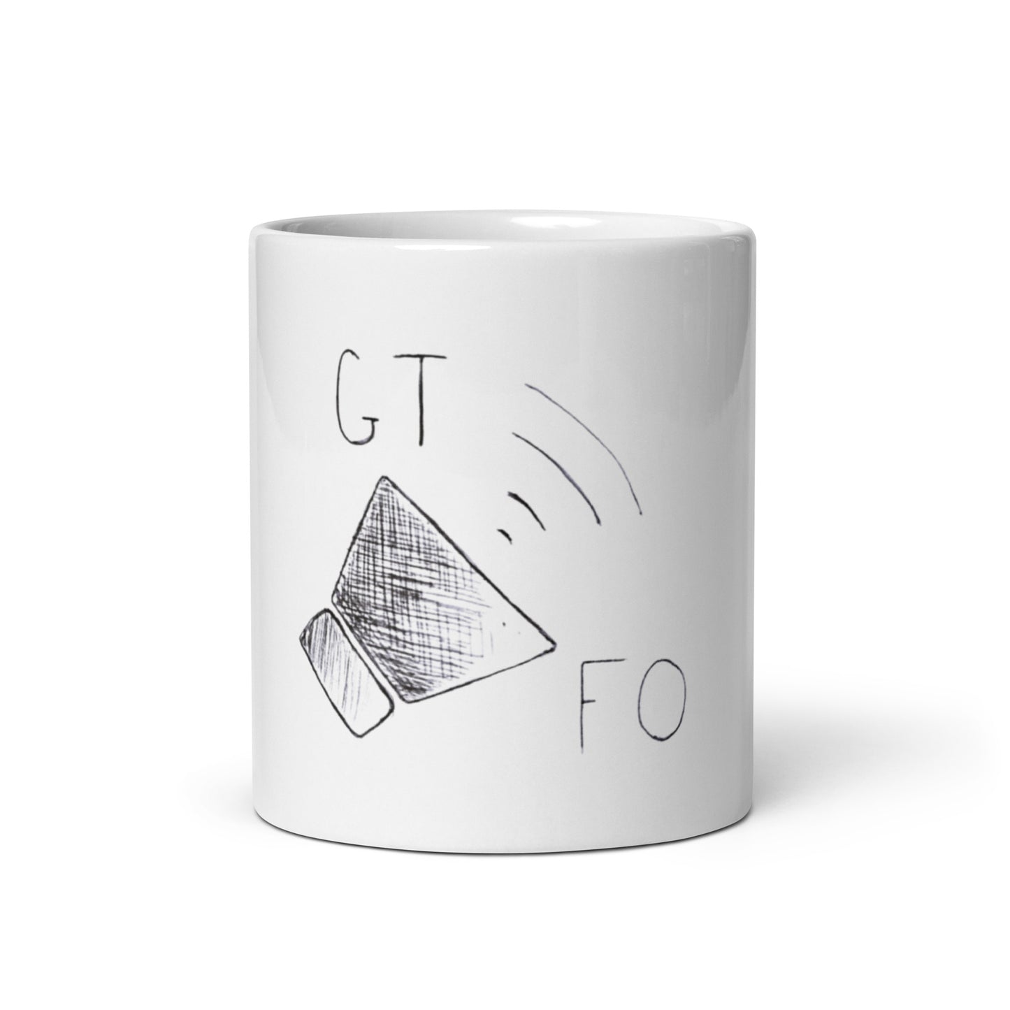 GTFO mug | White glossy mug